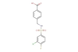 4-((3-chloro-4-fluorophenylsulfonamido)methyl)benzoic acid