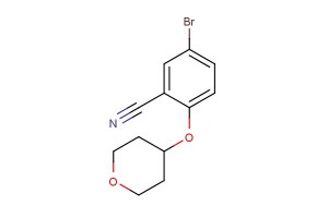 5-bromo-2-((tetrahydro-2H-pyran-4-yl)oxy)benzonitrile