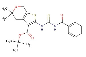tert-butyl 2-(3-benzoylthioureido)-5,5-dimethyl-5,7-dihydro-4H-thieno[2,3-c]pyran-3-carboxylate
