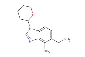 (4-methyl-1-(tetrahydro-2H-pyran-2-yl)-1H-benzo[d]imidazol-5-yl)methanamine