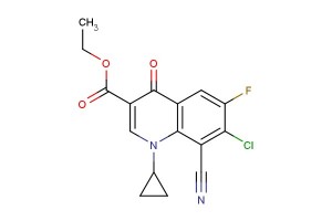 ethyl 7-chloro-8-cyano-1-cyclopropyl-6-fluoro-4-oxo-1,4-dihydroquinoline-3-carboxylate