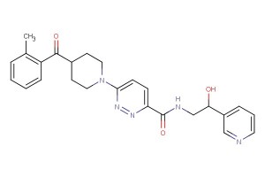 N-(2-hydroxy-2-(pyridin-3-yl)ethyl)-6-(4-(2-methylbenzoyl)piperidin-1-yl)pyridazine-3-carboxamide
