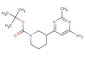 tert-butyl 3-(6-amino-2-methylpyrimidin-4-yl)piperidine-1-carboxylate
