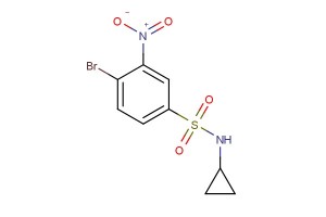 4-bromo-N-cyclopropyl-3-nitrobenzenesulfonamide