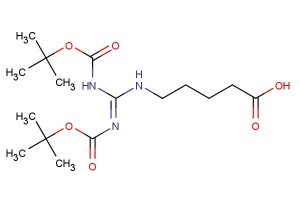 5-(2,3-bis(tert-butoxycarbonyl)guanidino)pentanoic acid