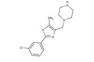 2-(3-chlorophenyl)-5-methyl-4-(piperazin-1-ylmethyl)oxazole
