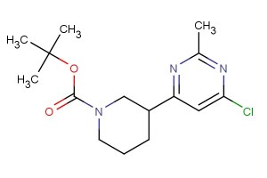 tert-butyl 3-(6-chloro-2-methylpyrimidin-4-yl)piperidine-1-carboxylate