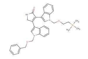 4-(1-(benzyloxymethyl)-1H-indol-3-yl)-3-(1-((2-(trimethylsilyl)ethoxy)methyl)-1H-indol-3-yl)-1H-pyrrol-2(5H)-one