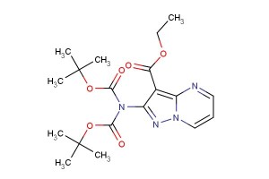 ethyl 2-(bis(tert-butoxycarbonyl)amino)pyrazolo[1,5-a]pyrimidine-3-carboxylate