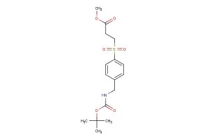 methyl 3-(4-((tert-butoxycarbonylamino)methyl)phenylsulfonyl)propanoate