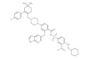 2-((1H-pyrrolo[2,3-b]pyridin-5-yl)oxy)-4-(4-((4'-chloro-5,5-dimethyl-3,4,5,6-tetrahydro-[1,1'-biphenyl]-2-yl)methyl)piperazin-1-yl)-N-((3-nitro-4-(((tetrahydro-2H-pyran-4-yl)methyl)amino)phenyl)sulfonyl)benzamide
