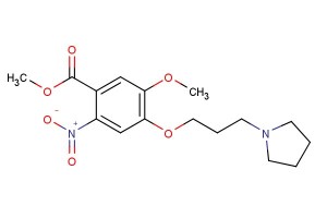 methyl 5-methoxy-2-nitro-4-(3-(pyrrolidin-1-yl)propoxy)benzoate
