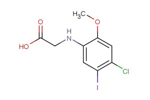 2-((4-chloro-5-iodo-2-methoxyphenyl)amino)acetic acid