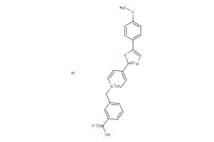 1-(3-carboxybenzyl)-4-(5-(4-methoxyphenyl)oxazol-2-yl)pyridin-1-ium bromide