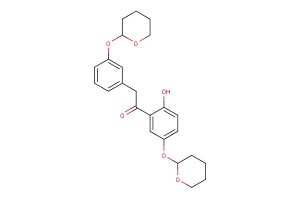 1-(2-hydroxy-5-((tetrahydro-2H-pyran-2-yl)oxy)phenyl)-2-(3-((tetrahydro-2H-pyran-2-yl)oxy)phenyl)ethanone