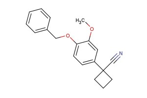 1-(4-(benzyloxy)-3-methoxyphenyl)cyclobutanecarbonitrile
