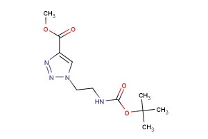 methyl 1-(2-((tert-butoxycarbonyl)amino)ethyl)-1H-1,2,3-triazole-4-carboxylate