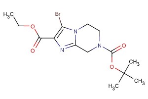 7-tert-butyl 2-ethyl 3-bromo-5,6-dihydroimidazo[1,2-a]pyrazine-2,7(8H)-dicarboxylate