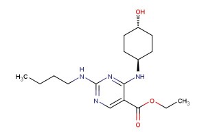 ethyl 2-(butylamino)-4-(((1r,4r)-4-hydroxycyclohexyl)amino)pyrimidine-5-carboxylate