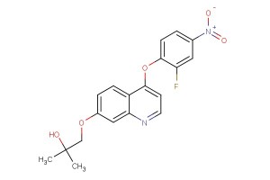 1-((4-(2-fluoro-4-nitrophenoxy)quinolin-7-yl)oxy)-2-methylpropan-2-ol