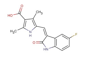 5-((5-fluoro-2-oxoindolin-3-ylidene)methyl)-2,4-dimethyl-1H-pyrrole-3-carboxylic acid