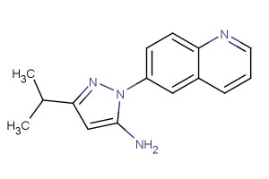 3-isopropyl-1-(quinolin-6-yl)-1H-pyrazol-5-amine
