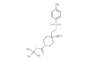 tert-butyl 4-cyano-4-((tosyloxy)methyl)piperidine-1-carboxylate
