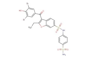 3-(3,5-dibromo-4-hydroxybenzoyl)-2-ethyl-N-(4-sulfamoylphenyl)benzofuran-6-sulfonamide