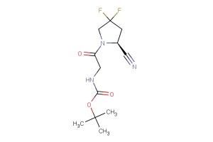 (S)-tert-butyl (2-(2-cyano-4,4-difluoropyrrolidin-1-yl)-2-oxoethyl)carbamate