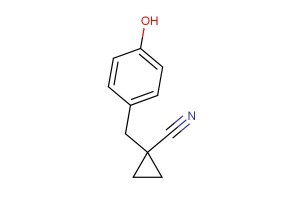 1-(4-hydroxybenzyl)cyclopropanecarbonitrile