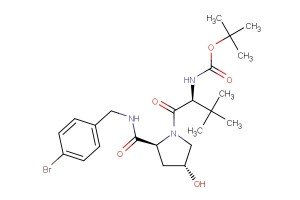 tert-butyl ((S)-1-((2S,4R)-2-((4-bromobenzyl)carbamoyl)-4-hydroxypyrrolidin-1-yl)-3,3-dimethyl-1-oxobutan-2-yl)carbamate