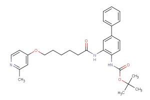 tert-butyl (3-(6-((2-methylpyridin-4-yl)oxy)hexanamido)-[1,1'-biphenyl]-4-yl)carbamate