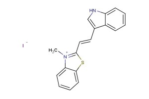(E)-2-(2-(1H-indol-3-yl)vinyl)-3-methylbenzo[d]thiazol-3-ium iodide