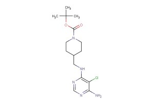 tert-butyl 4-(((6-amino-5-chloropyrimidin-4-yl)amino)methyl)piperidine-1-carboxylate