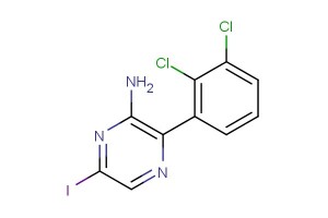 3-(2,3-dichlorophenyl)-6-iodopyrazin-2-amine