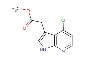 (4-chloro-1H-pyrrolo[2,3-b]pyridin-3-yl)-acetic acid methyl ester