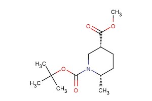 rel-1-(1,1-Dimethylethyl) 3-methyl (3R,6S)-6-methyl-1,3-piperidinedicarboxylate