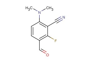 3-cyano-4-(dimethylamino)-2-fluorobenzaldehyde
