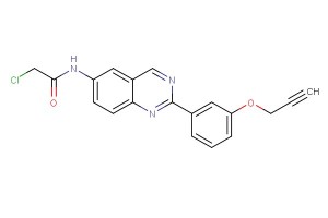 2-chloro-N-(2-(3-(prop-2-yn-1-yloxy)phenyl)quinazolin-6-yl)acetamide