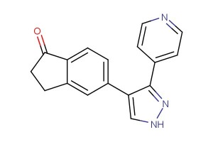 5-(3-(pyridin-4-yl)-1H-pyrazol-4-yl)-2,3-dihydro-1H-inden-1-one