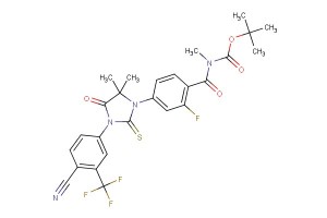 tert-butyl (4-(3-(4-cyano-3-(trifluoromethyl)phenyl)-5,5-dimethyl-4-oxo-2-thioxoimidazolidin-1-yl)-2-fluorobenzoyl)(methyl)carbamate