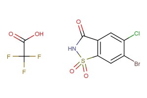6-bromo-5-chlorobenzo[d]isothiazol-3(2H)-one 1,1-dioxide 2,2,2-trifluoroacetate