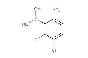 (6-amino-3-chloro-2-fluorophenyl)boronic acid