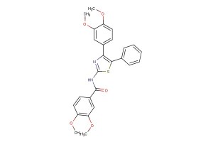 N-(4-(3,4-dimethoxyphenyl)-5-phenylthiazol-2-yl)-3,4-dimethoxybenzamide