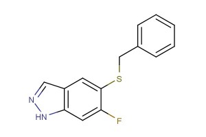 5-(benzylthio)-6-fluoro-1H-indazole