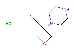 3-(piperazin-1-yl)oxetane-3-carbonitrile hydrochloride