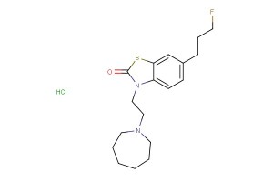 3-(2-(azepan-1-yl)ethyl)-6-(3-fluoropropyl)benzo[d]thiazol-2(3H)-one hydrochloride