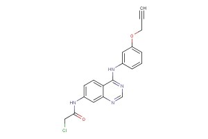 2-chloro-N-(4-((3-(prop-2-yn-1-yloxy)phenyl)amino)quinazolin-7-yl)acetamide