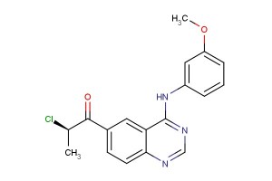 (R)-2-chloro-1-(4-((3-methoxyphenyl)amino)quinazolin-6-yl)propan-1-one