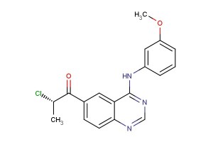 (S)-2-chloro-1-(4-((3-methoxyphenyl)amino)quinazolin-6-yl)propan-1-one